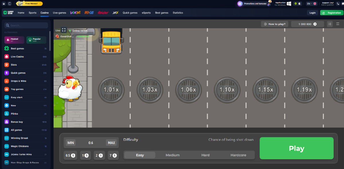Como funciona o Chicken Cross the Road game: mecânica e multiplicadores