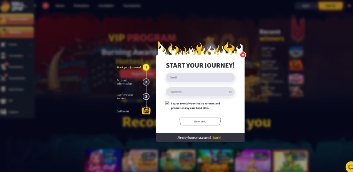 Depósitos e bônus no Hellspin casino para novos jogadores