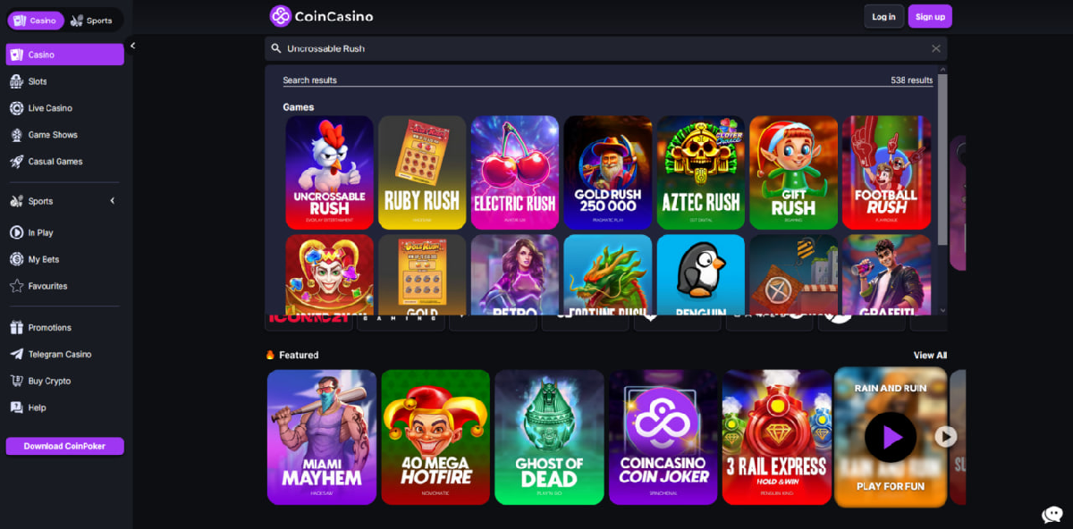 FAQ do CoinCasino com informações sobre Chicken Road e bônus de 200%