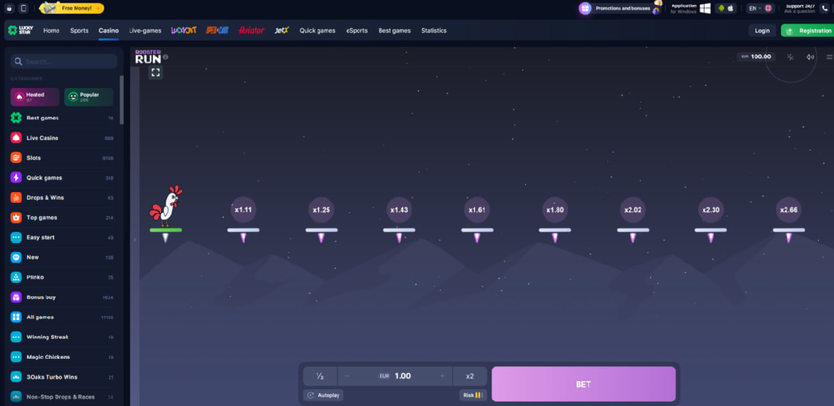 Top casinos to play Rooster Run online